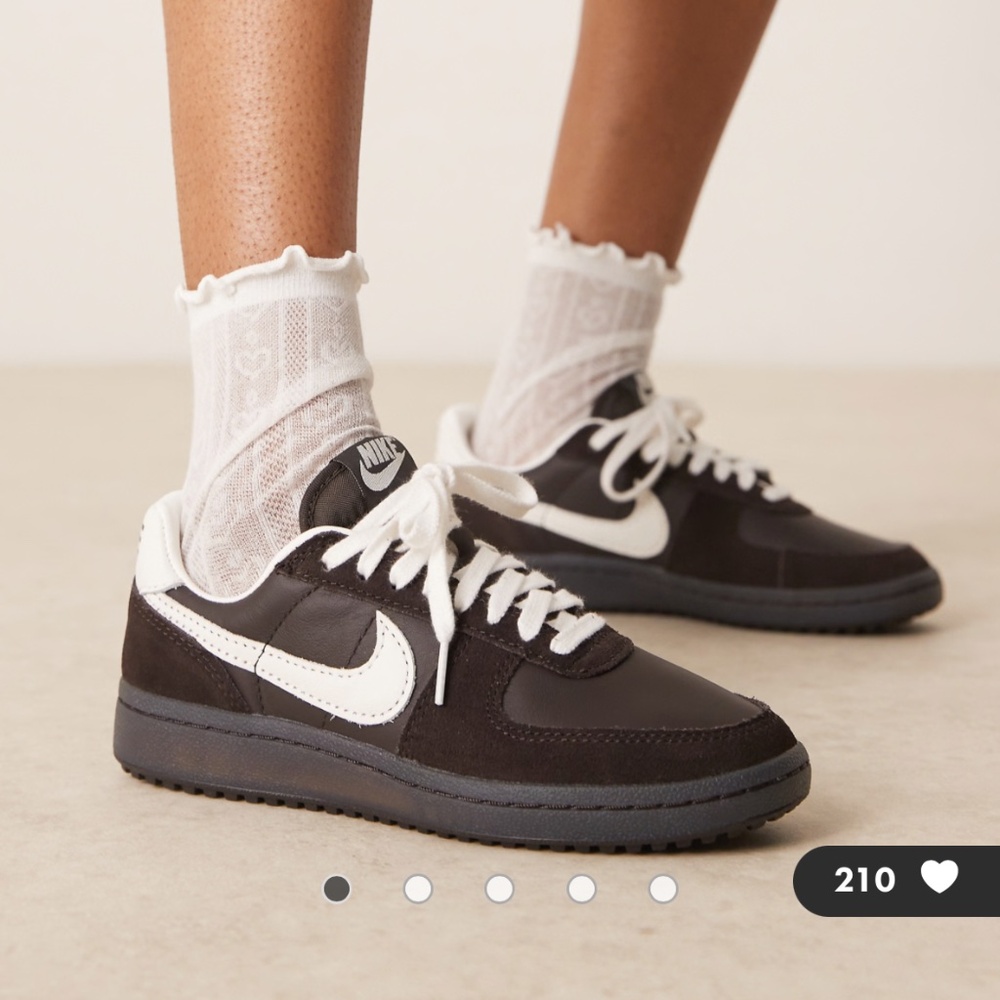 Nike Field General Sneakers in Brown & White